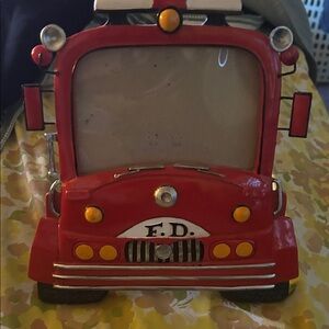 Vintage fd fire truck frame